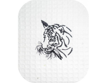 Instant download machine embroidery tiger