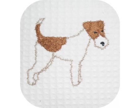 Motif de broderie machine Fox terrier