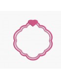 Instant download machine embroidery heart frame