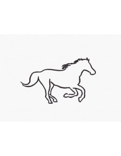 Motif de broderie machine cheval