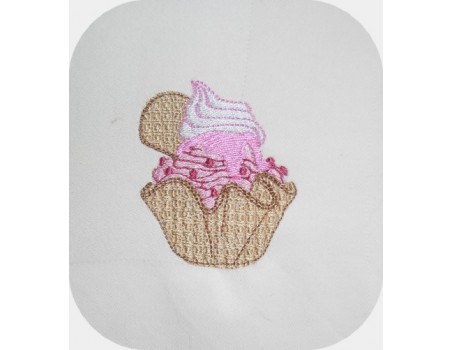 Instant download machine embroidery ice cream sunday