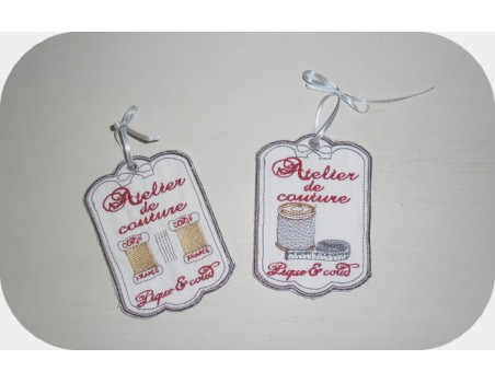 Instant download machine embroidery sewing workshop label 2