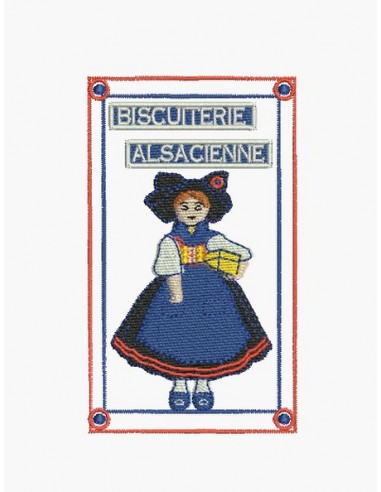 Motif de broderie machine biscuiterie Alsacienne