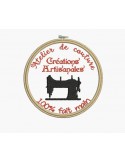 Motif de broderie machine atelier de couture machine
