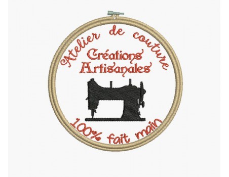 Motif de broderie machine atelier de couture machine