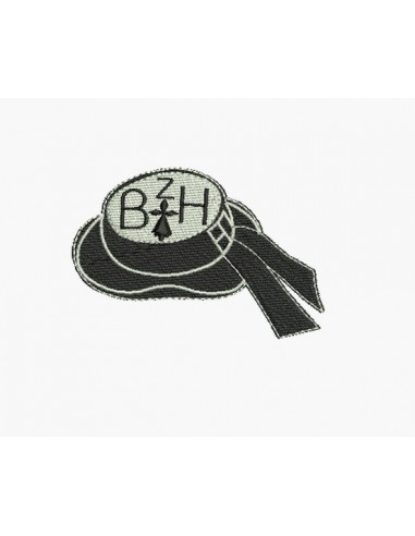 Motif de broderie machine chapeau breton