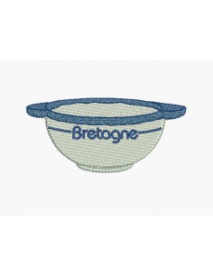 Instant download machine embroidery Breton hat
