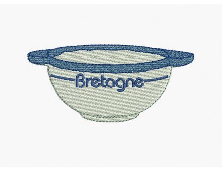 Motif de broderie machine bol breton