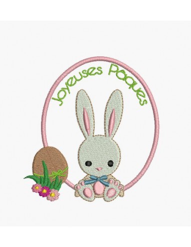 Instant download machine embroidery easter egg