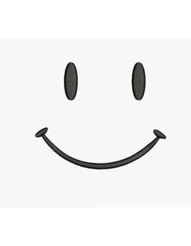 Instant download machine embroidery smiley smile