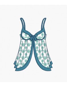 Instant download machine embroidery babydoll lace flower