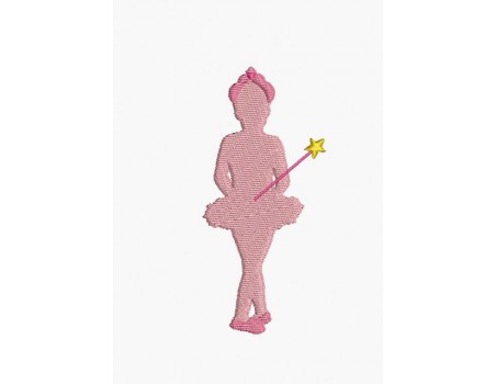 Instant download machine embroidery dancer dressed as a fairy