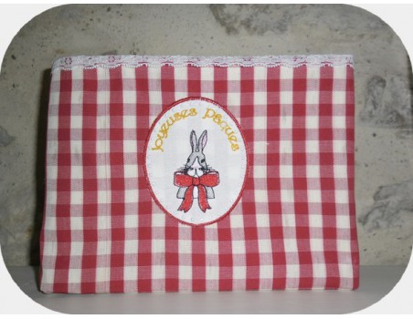 Motif de broderie machine lapin de pâques