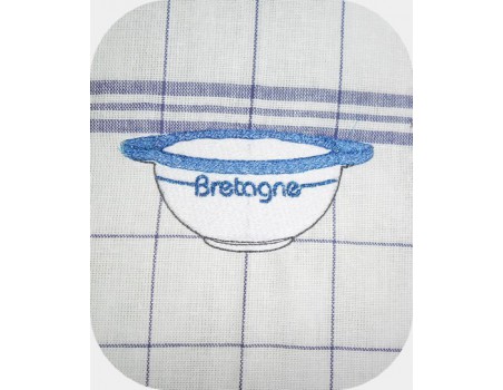 Motif de broderie machine bol breton