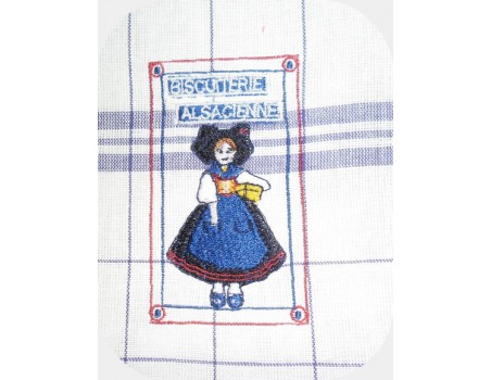 Motif de broderie machine biscuiterie Alsacienne