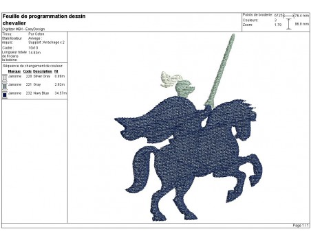 Instant download machine embroidery horseman