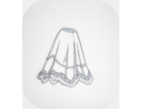 Instant download machine embroidery petticoat grandmother