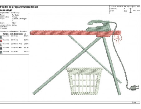 Instant download machine embroidery ironing board