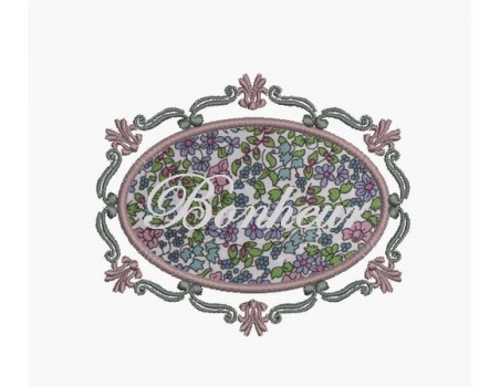 Instant download machine embroidery design applique rectangular frame