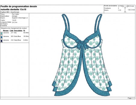 Instant download machine embroidery babydoll lace flower