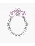 Instant download machine embroidery design hibiscus frame