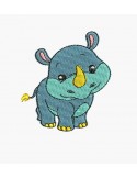 Motif de broderie machine dinosaure triceratops