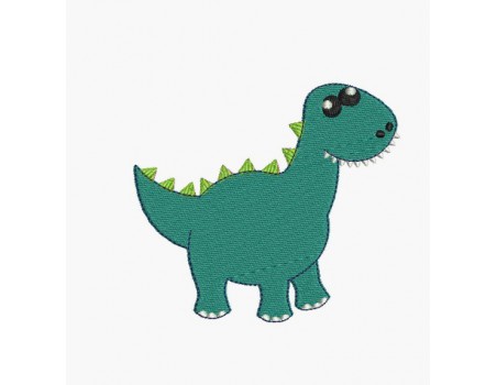 Motif de broderie machine dinosaure diplodocus