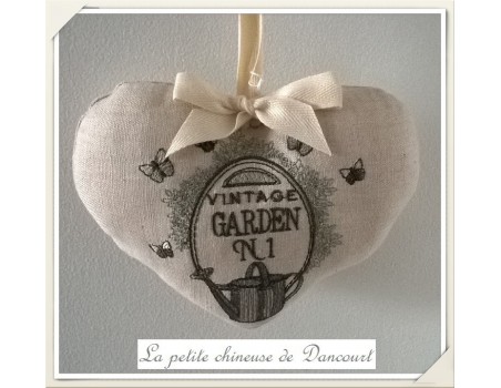 Motif de broderie machine jardin