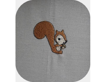 Instant download machine embroidery squirrel with his hazel