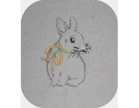 Instant download machine embroidery design Easter Bunny