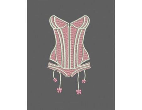 Instant download machine embroidery design linen lace suspender belt