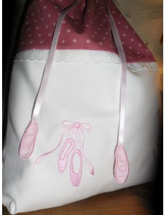 Chausson de danse appliqué 3 formats