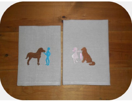 Instant download machine embroidery boy with her pony