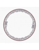 Motif de broderie machine cadre rond guirlande de fleurs