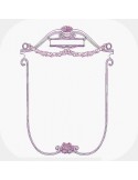 Instant download machine embroidery design  frame Orthense