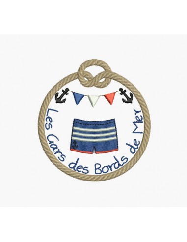 motif de broderie écusson