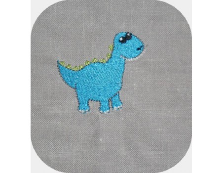 Motif de broderie machine dinosaure diplodocus