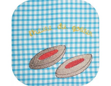 Instant download machine embroidery design biscuit