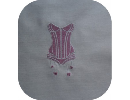 Motif de broderie machine lingerie porte jarretelle