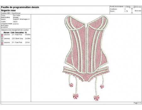 Instant download machine embroidery design linen  suspender belt