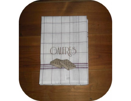 Motif de broderie machine gaufres