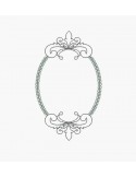 Instant download machine embroidery design rosehip frame
