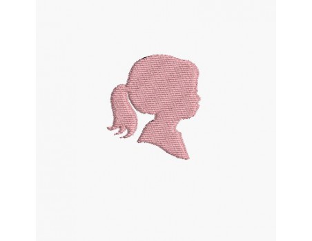 Instant download machine embroidery girl doing cutting