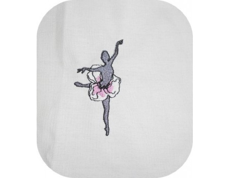 Motif de broderie machine danseuse fleur