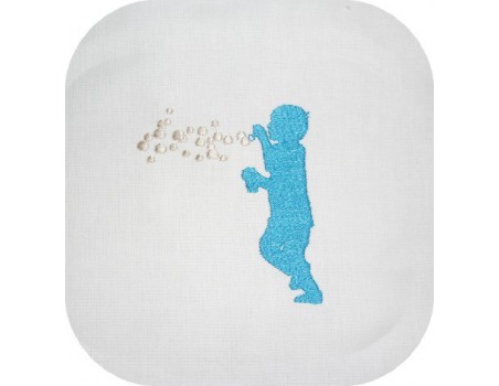 Instant download machine embroidery girl doing cutting