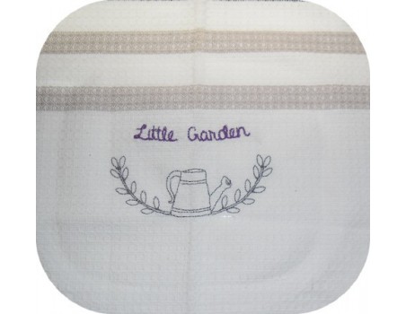 Motif de broderie machine petit jardin