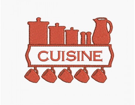 Motif de broderie machine cuisine