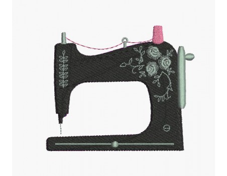 Instant download machine embroidery girl doing cutting