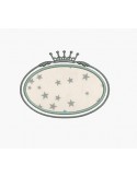 Instant download machine embroidery design crown oval frame