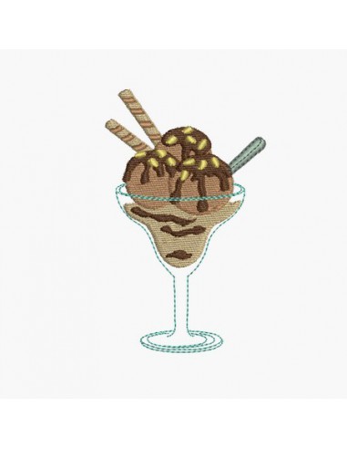 Instant download machine embroidery design milk shake